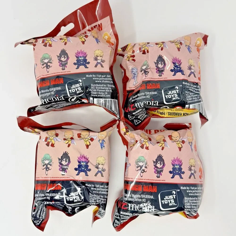 One Punch Man Backpack Hangers Blind Bag Lot of 4 New Sealed Random Figures